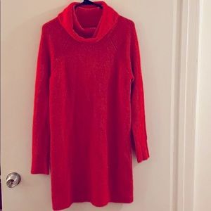 Hot Red Sweater Dress